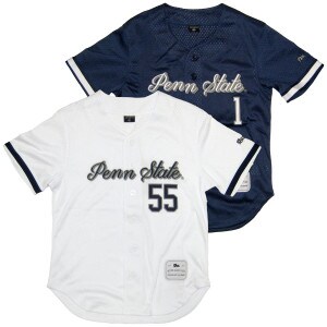 women's navy and white Penn State baseball jerseys